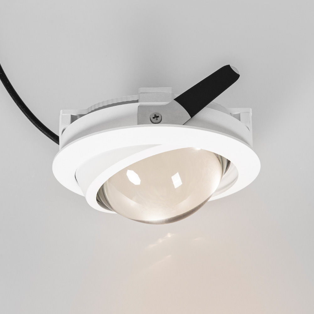 10W Adjustable Recessed Convex Lens Downlight