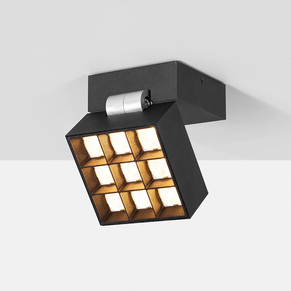15W 9Head Square Adjustable Surface Mounted Light