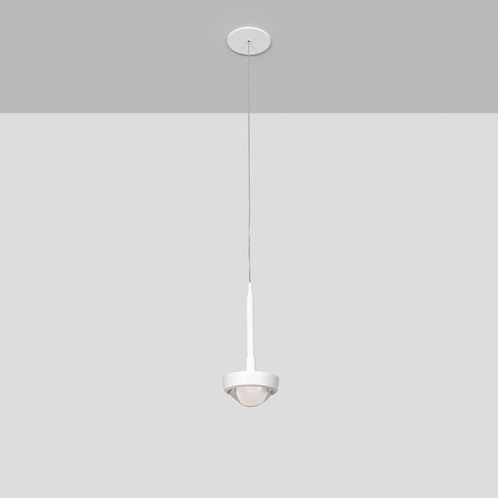 10W Recessed Convex Lens Pendant Light