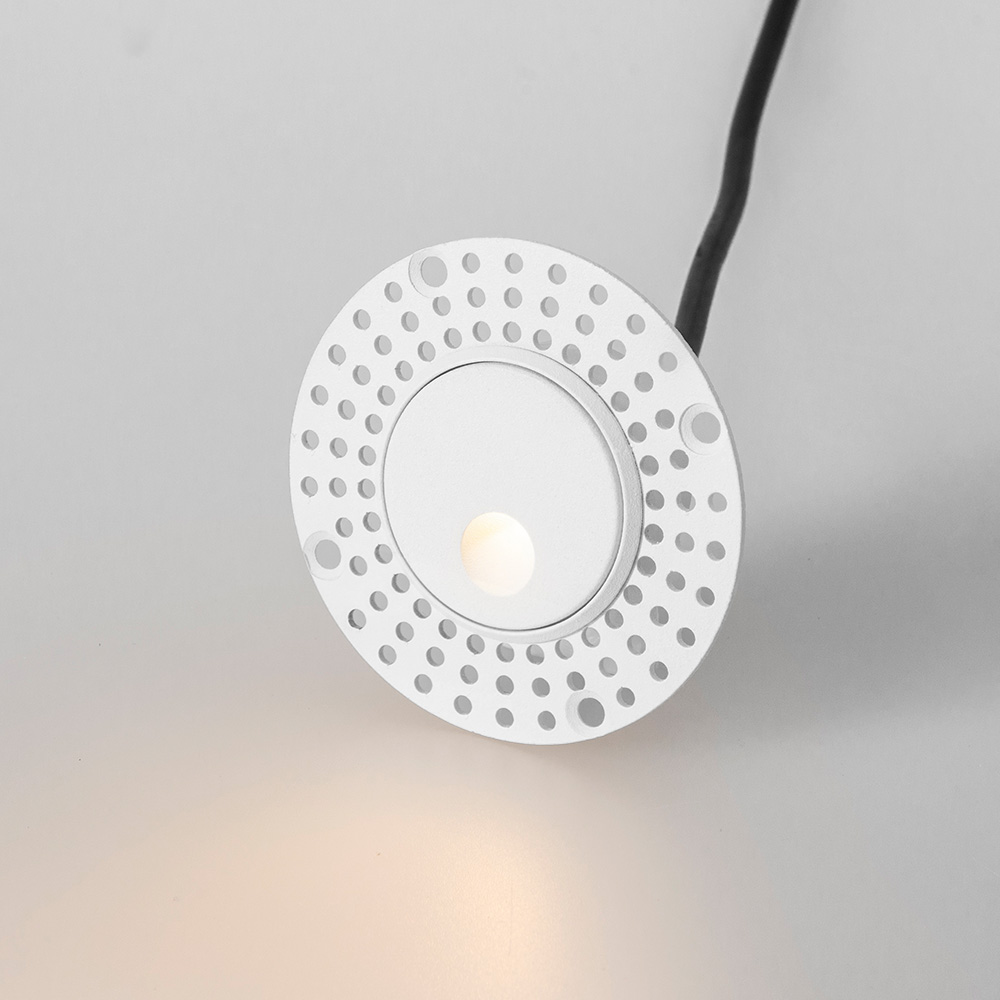 1W DC24V Pinhole Recessed Wall Step Light