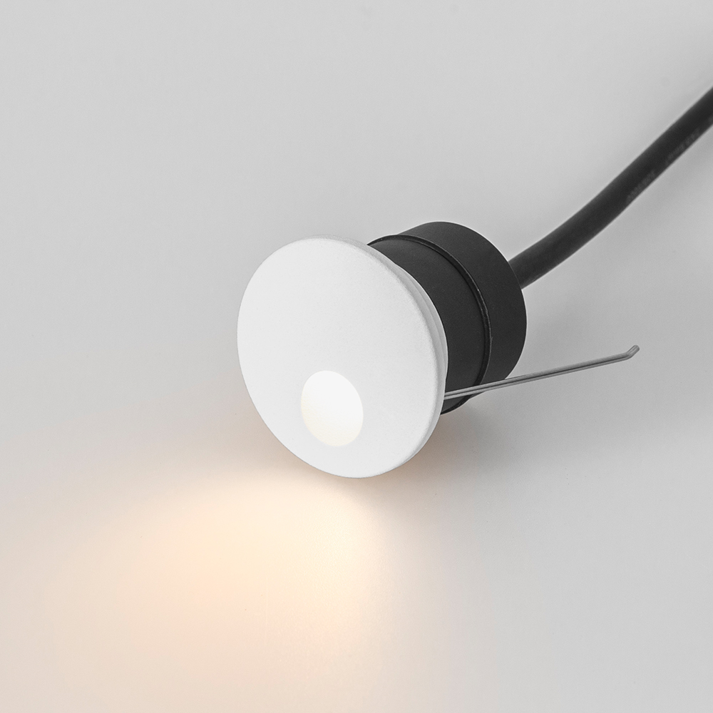 1W DC24V Pinhole Recessed Wall Step Light